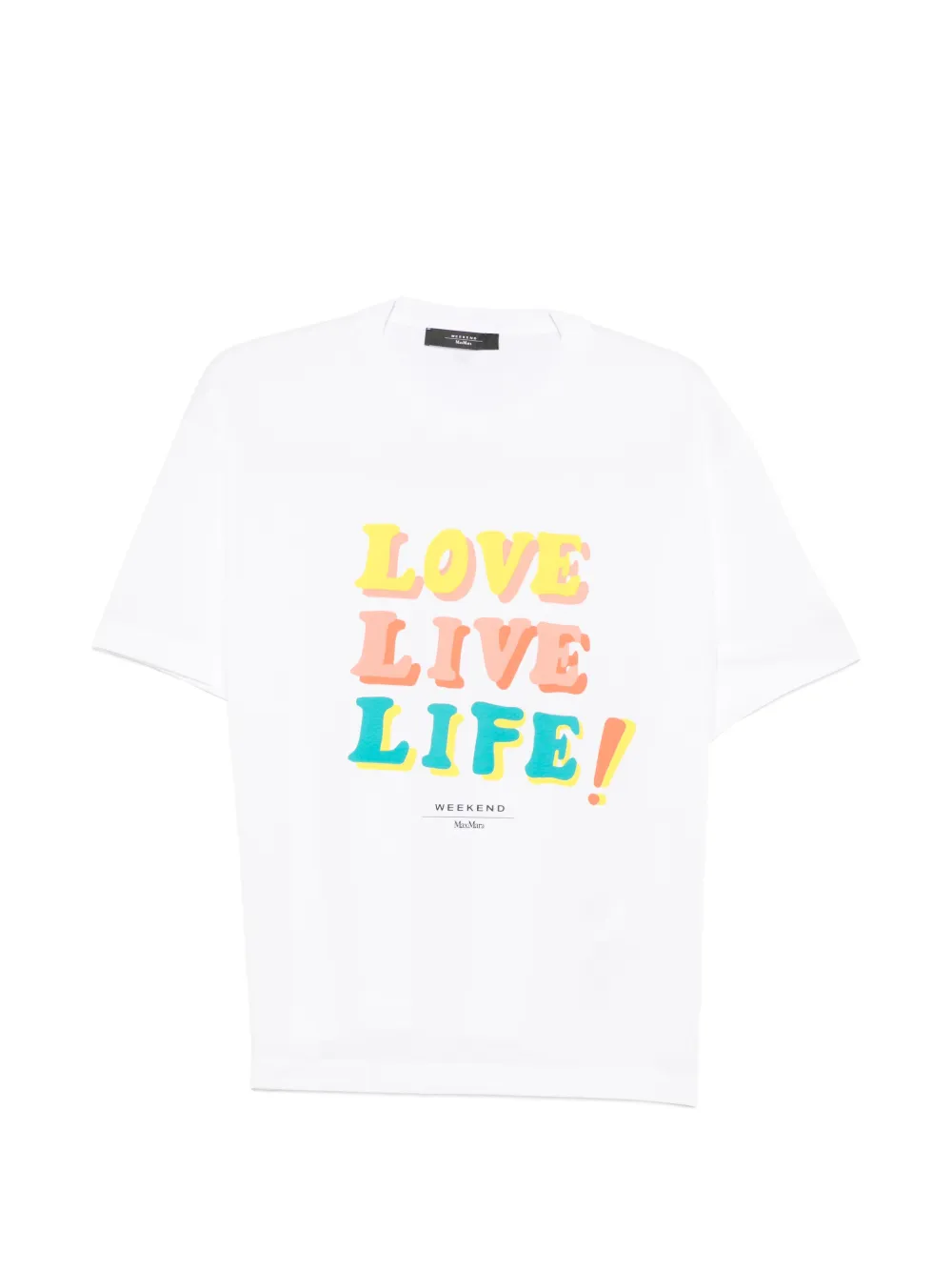 Weekend Max Mara slogan-print short-sleeve T-shirt - Bianco
