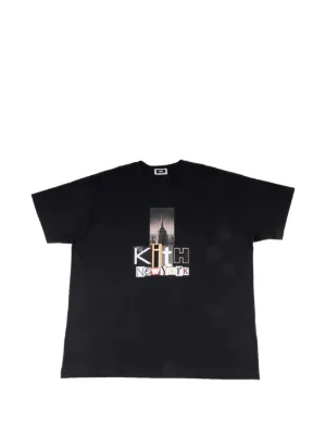 KITH floral-print T-shirt | Black | FARFETCH CA