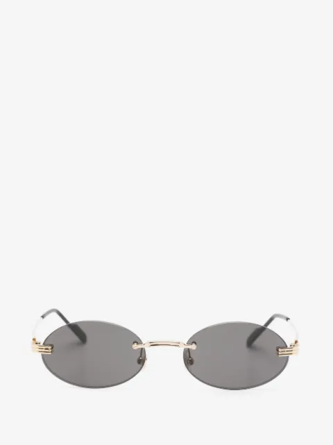 Cartier Eyewear rimless oval-frame sunglasses