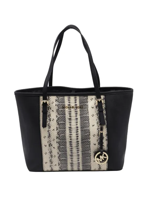 Michael Kors Vintage Saffiano leather anaconda-print tote bag
