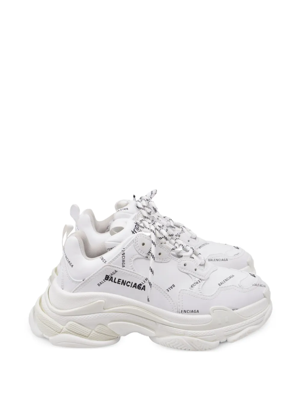 Balenciaga Pre-Owned Triple S logo sneakers - Weiß