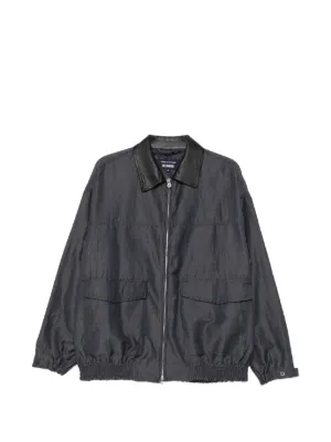 Comme Des Garçons Homme side-zip stand-up Collar Jacket | Black