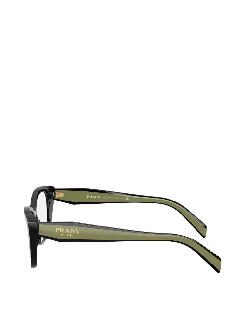 Prada Eyewear Bril met cat-eye montuur Zwart