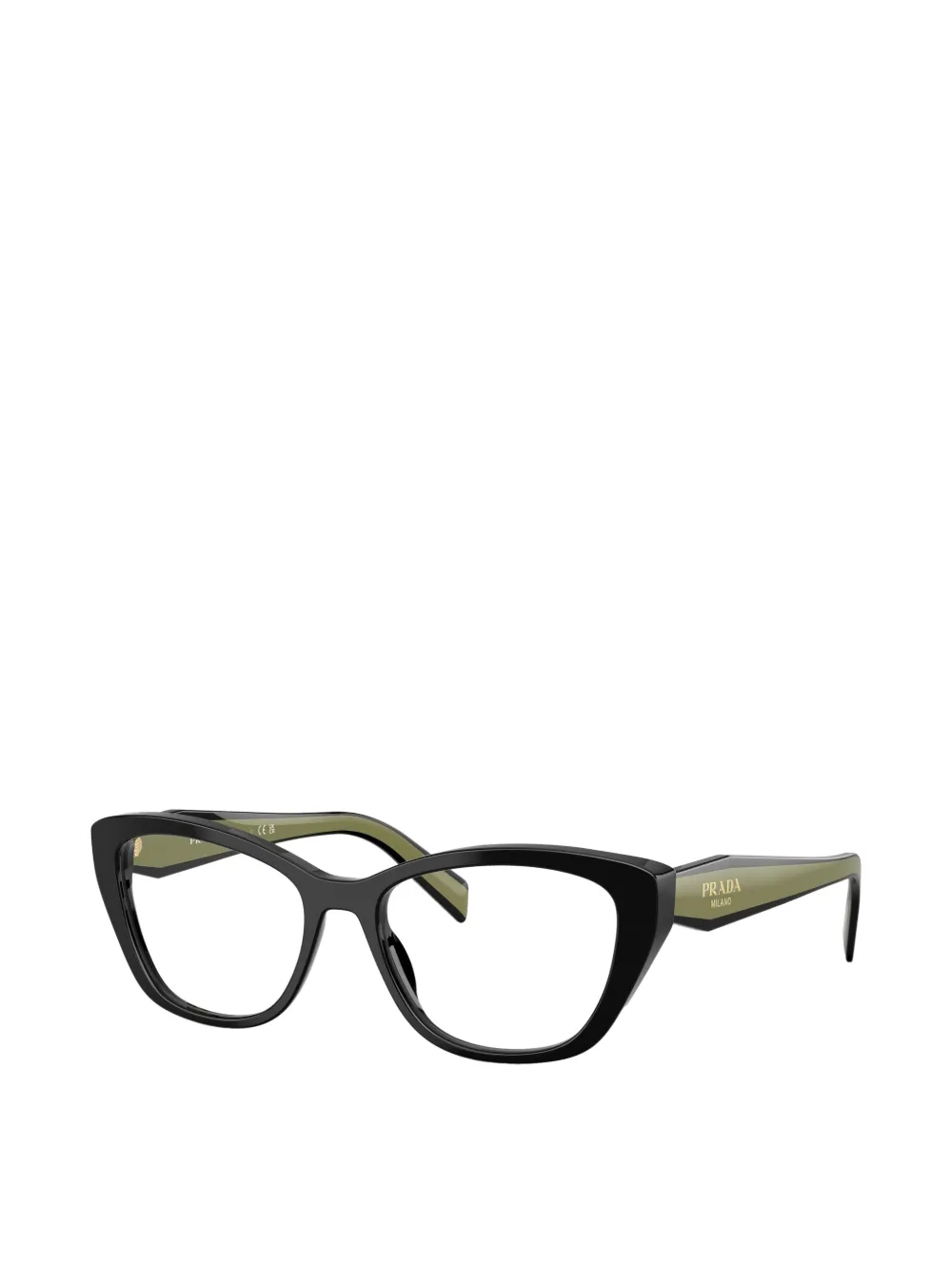 Prada Eyewear Bril met cat-eye montuur Zwart