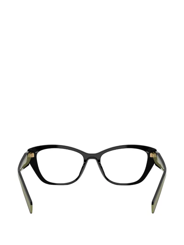Prada Eyewear キャットアイメガネフレーム | ブラック | FARFETCH JP