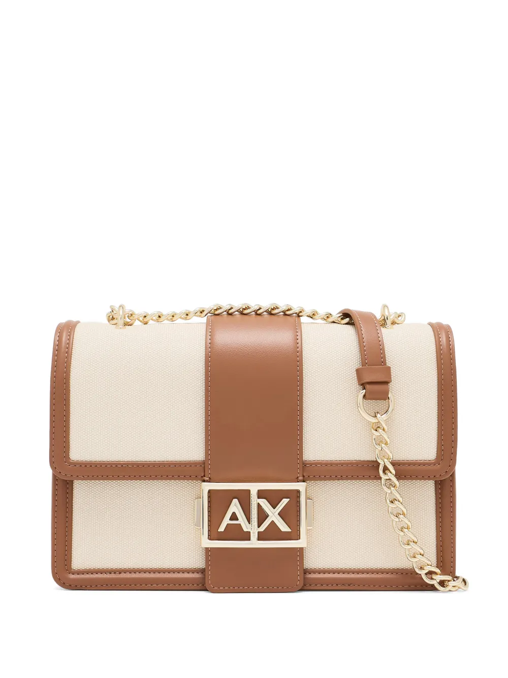 Armani Exchange logo-buckle cross body bag - Toni neutri