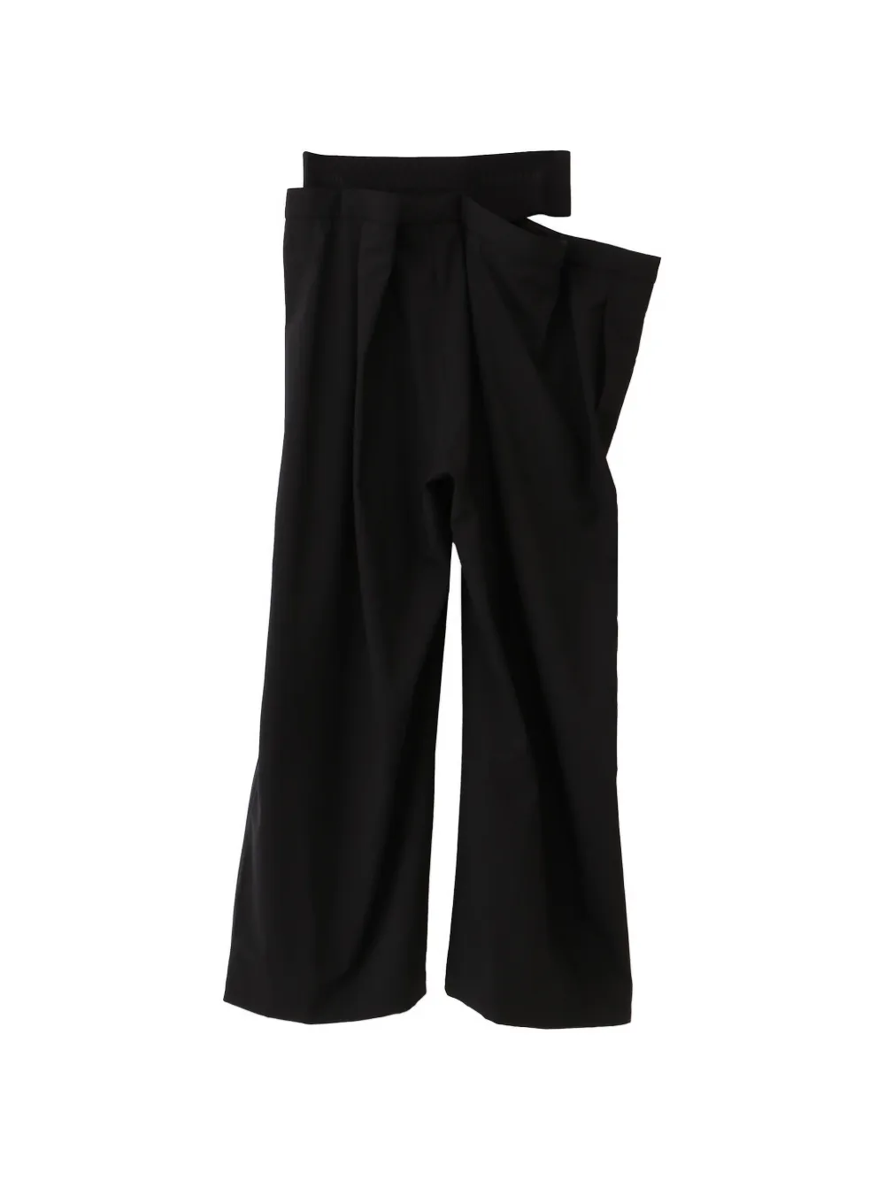 ALAINPAUL double-waistband trousers - Nero