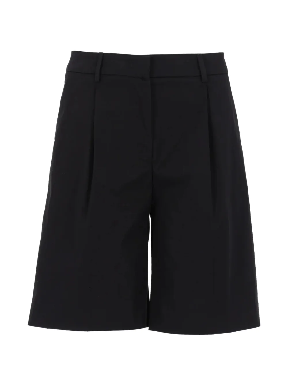 PT Torino Olivia pleated-detail shorts - Schwarz