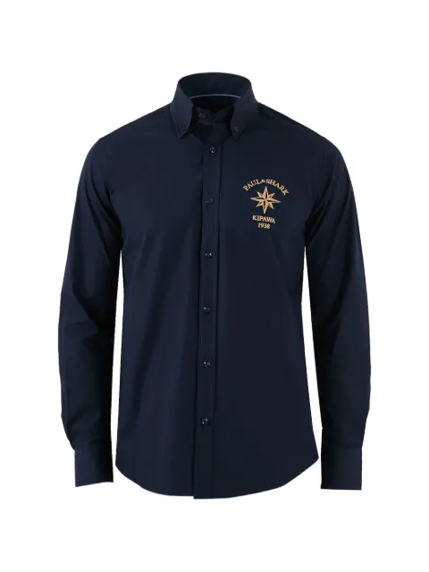 Paul & Shark logo-embroidered hirt
