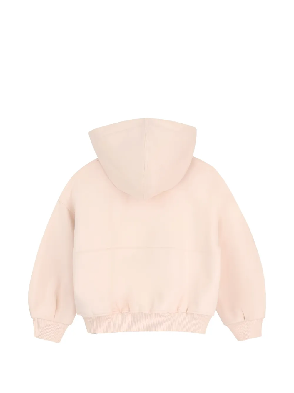 Chloé Kids Hoodie met geborduurd logo en rits Roze