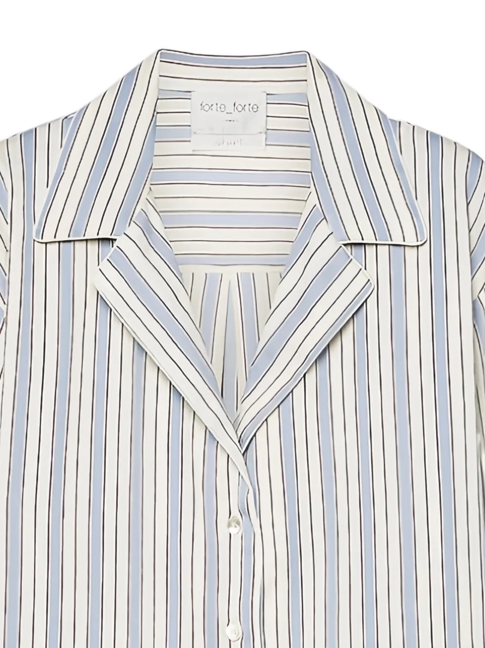 Forte Gestreept shirt Beige