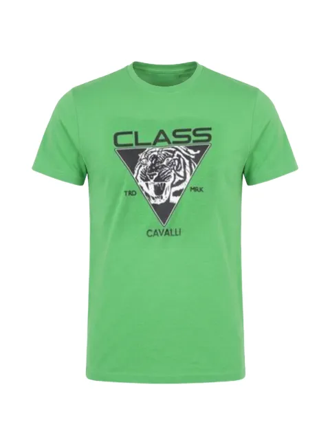 Cavalli Class tiger-print logo-print T-shirt