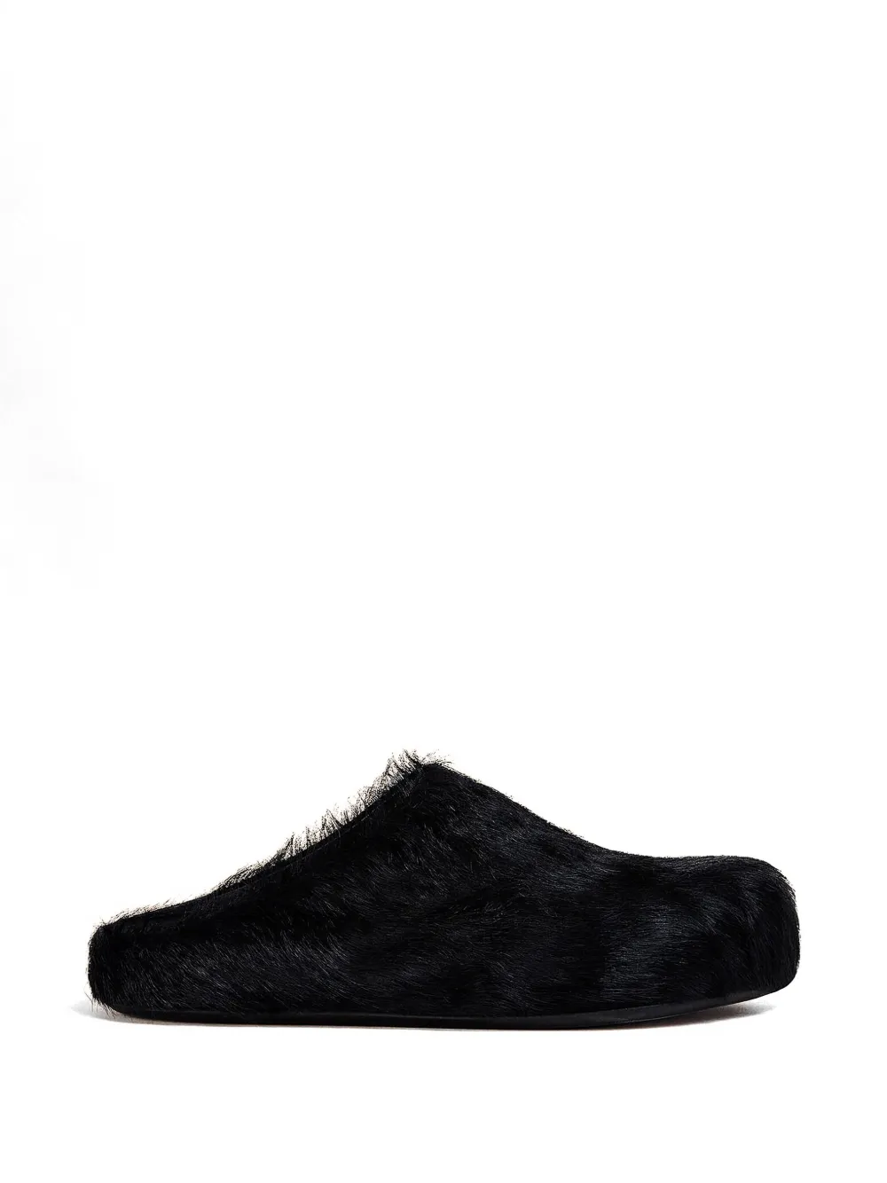 Marni Fussbett calf-hair slippers - Nero