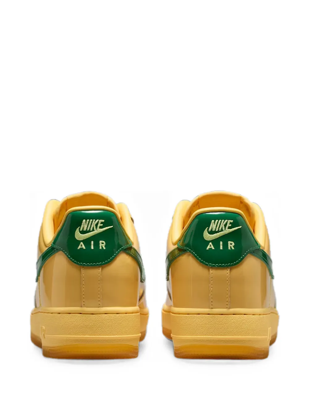 Nike Air Force 1 Low patent leather sneakers Geel
