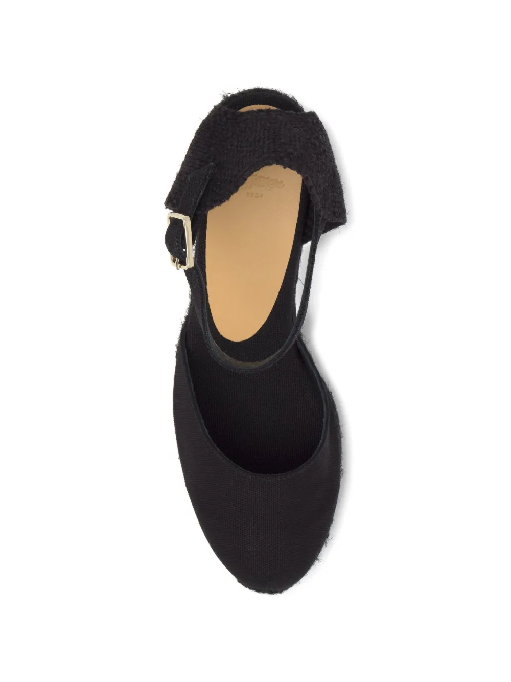 Castañer Carol espadrilles met sleehak Zwart