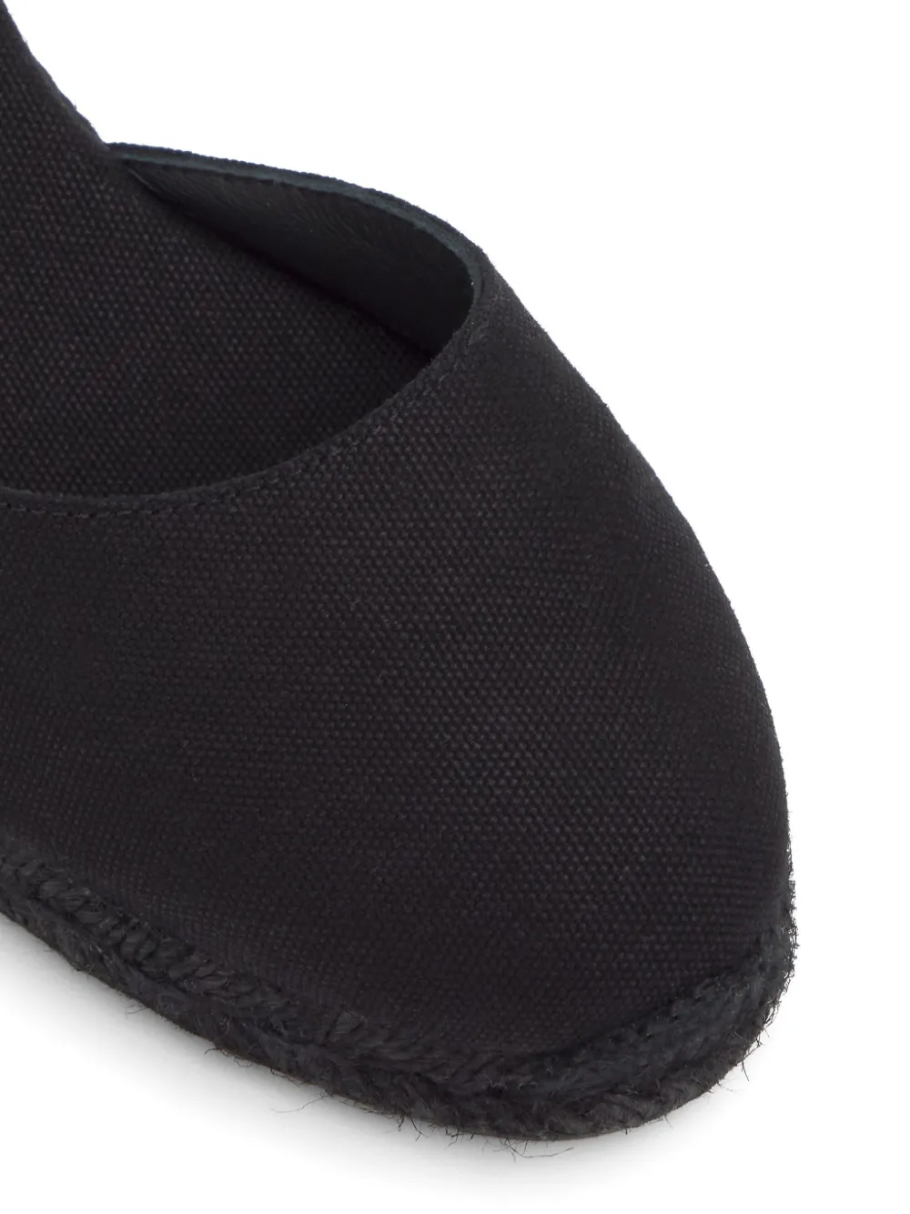Castañer Carol espadrilles met sleehak Zwart