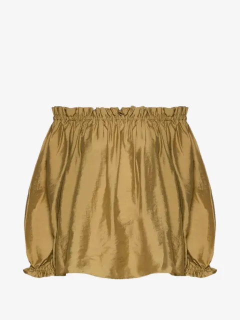 Marella off-shoulder gathered blouse