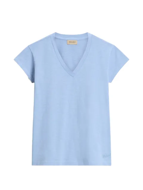 Woolrich slub-texture V-neck T-shirt