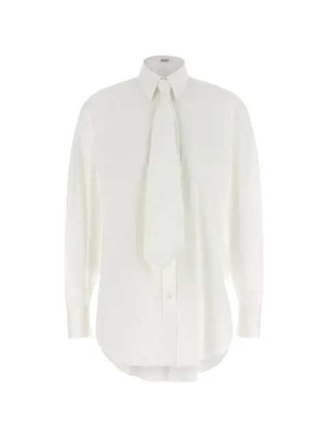 Brunello Cucinelli camisa con detalle de moño