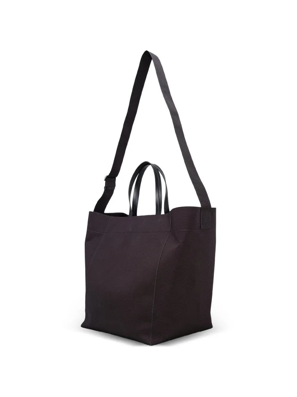 Jil Sander Shopper met logoprint Bruin