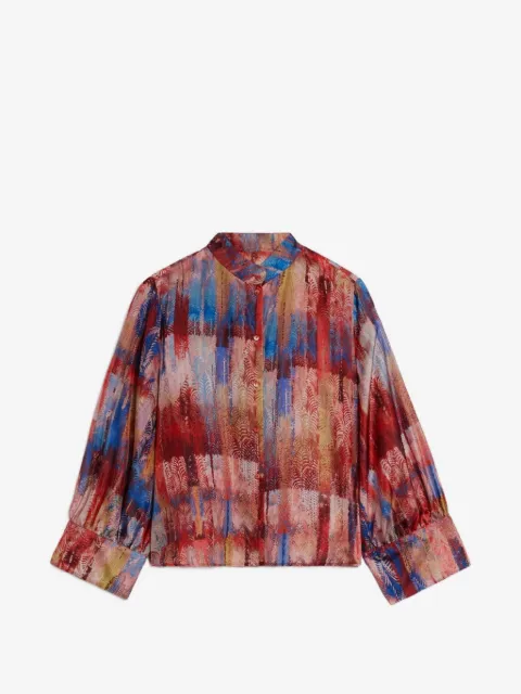 MOMONÌ Franklyn printed silk shirt