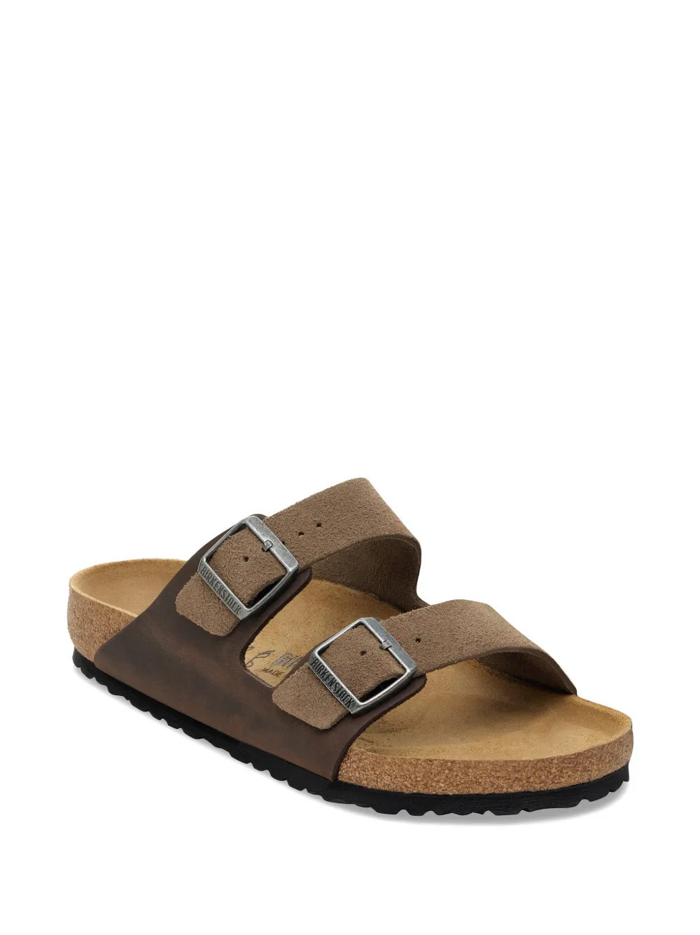 Birkenstock Arizona buckle-fastening slides Bruin