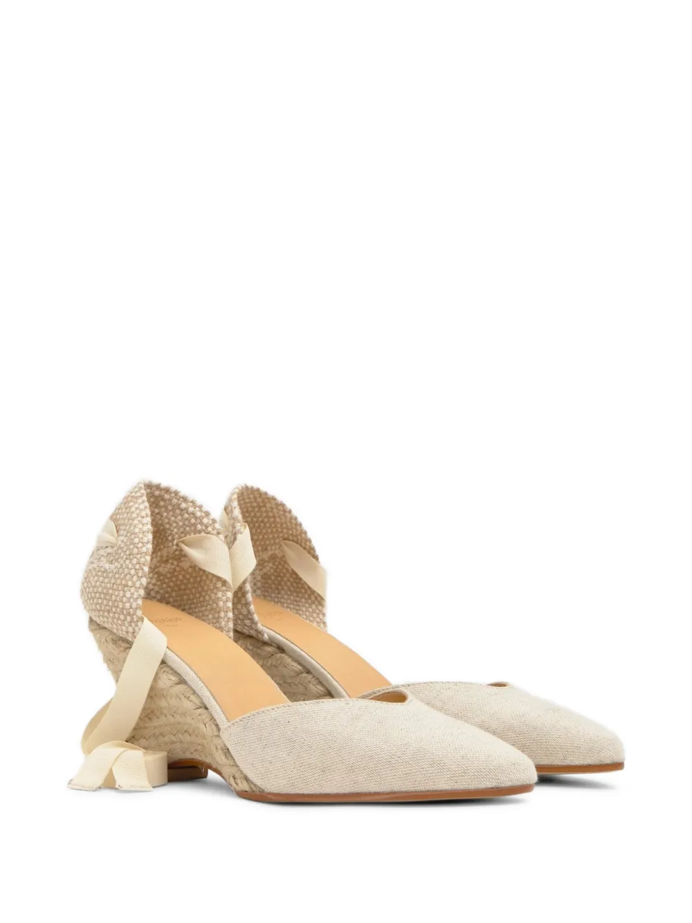 Castañer Jud espadrilles met sleehak Beige