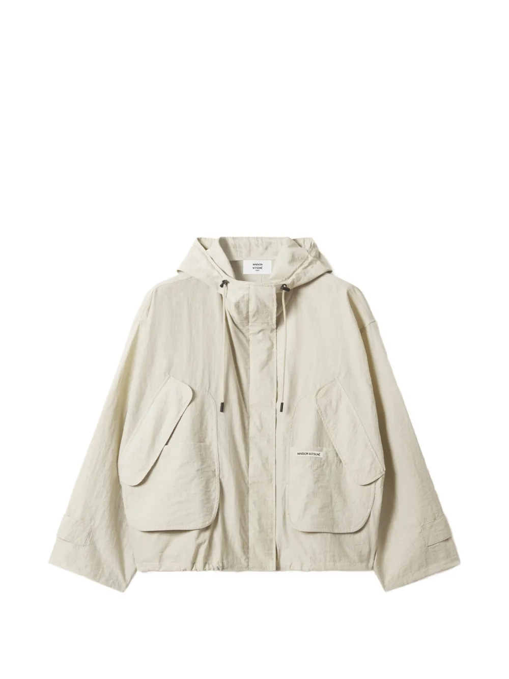 Maison Kitsuné hooded bomber jacket - Toni neutri