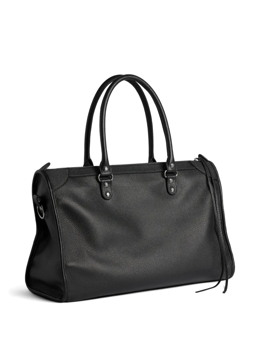 Balenciaga Le City shopper van bewerkt leer Zwart
