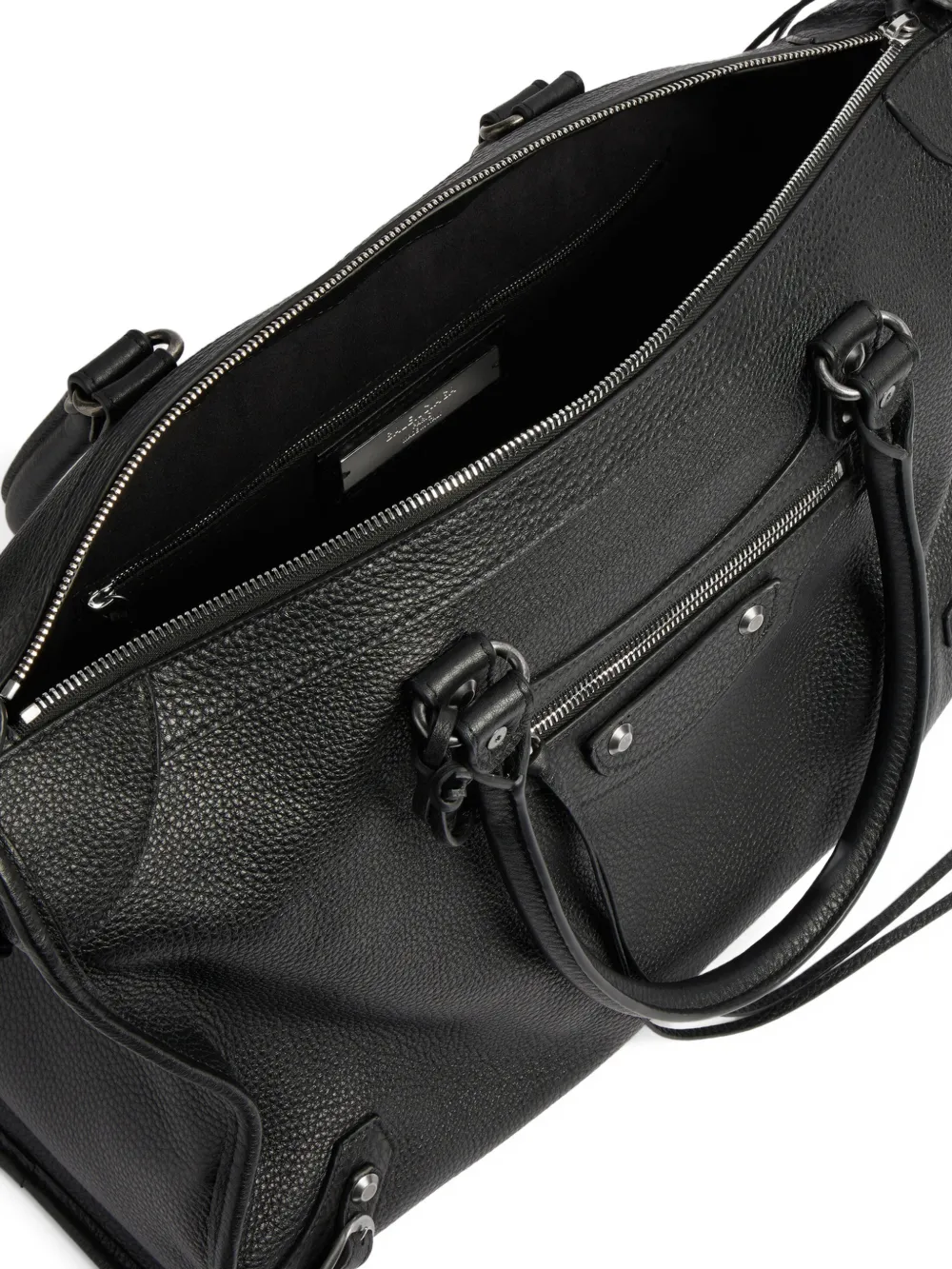 Balenciaga Le City shopper van bewerkt leer Zwart