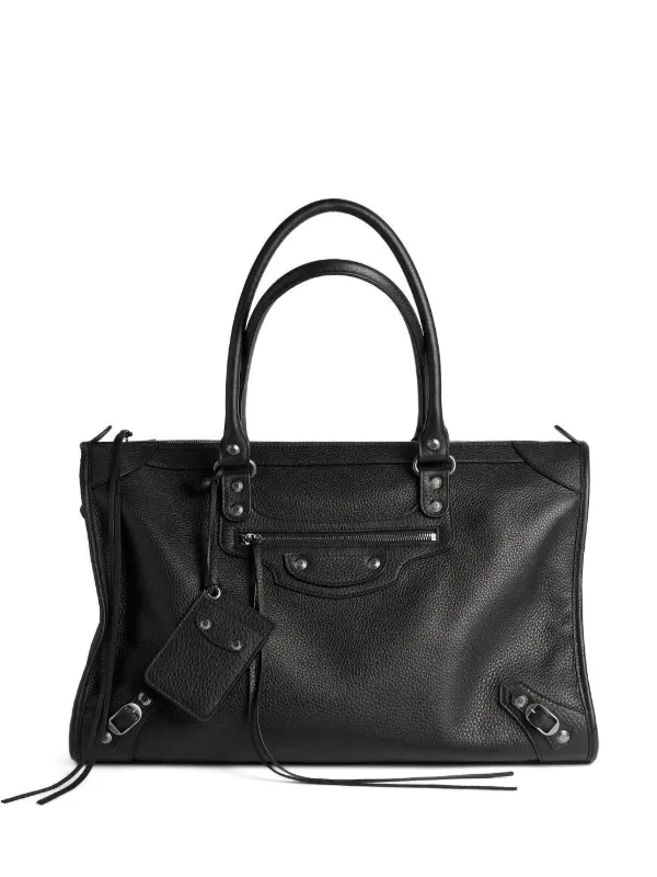 バレンシアガ　シティ　ブラック Balenciaga ル シティ レザーハンドバッグ | ブラック | FARFETCH JP