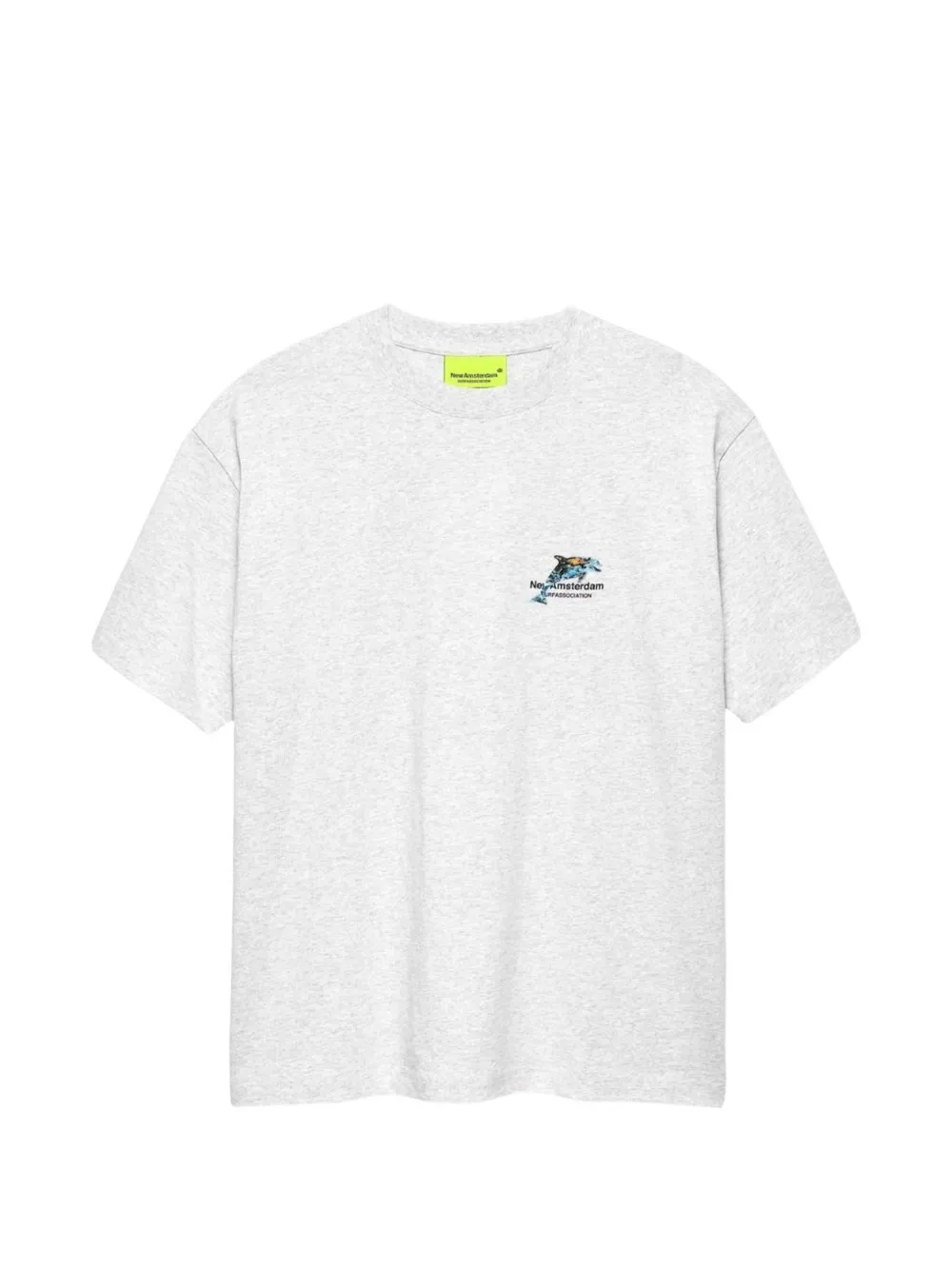 NEW AMSTERDAM Dolphin cotton T-shirt - Grigio