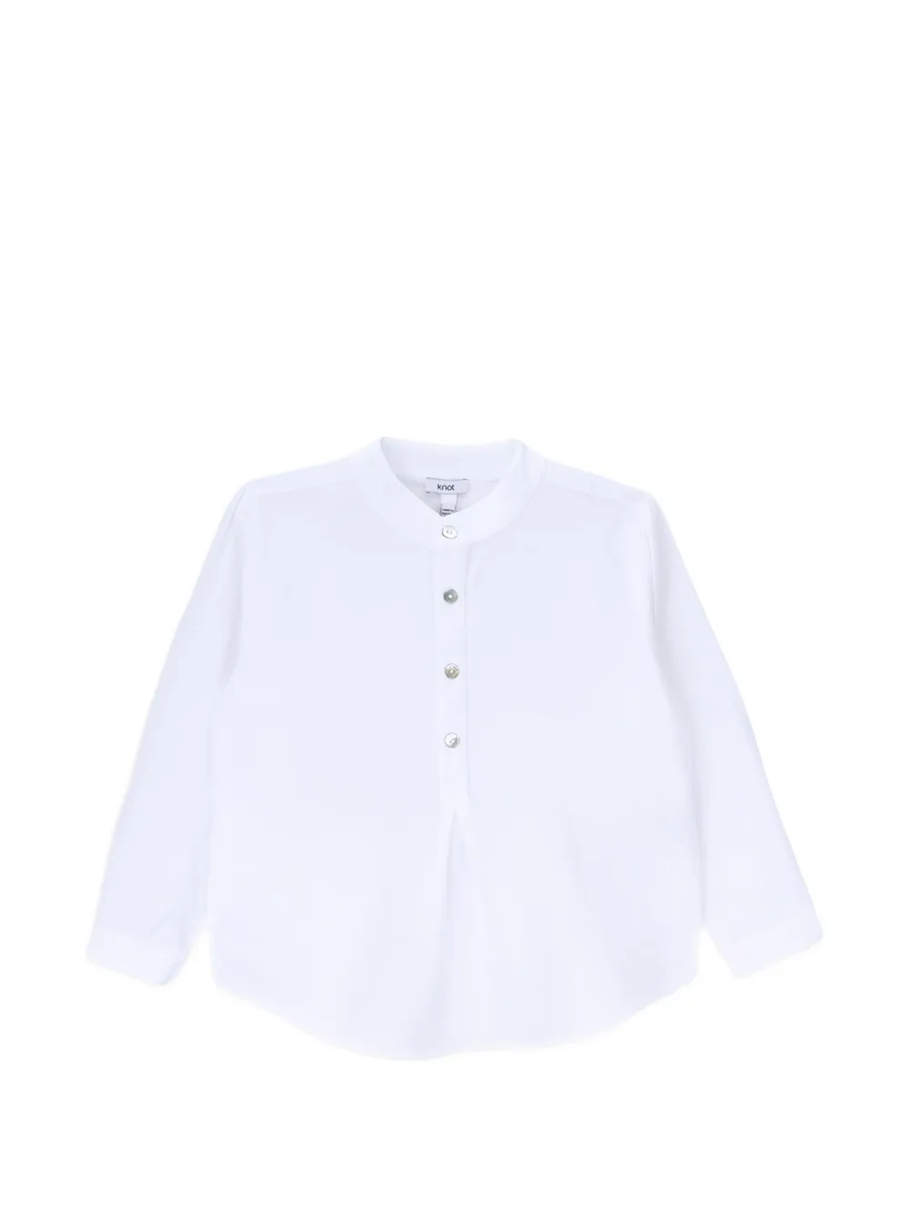 Knot Marlon mandarin-collar shirt - White
