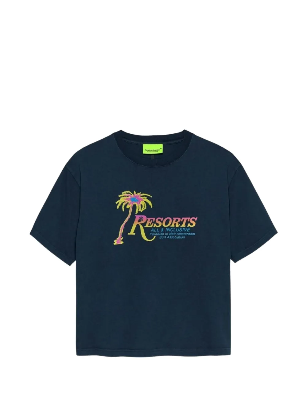 NEW AMSTERDAM Resorts cotton T-shirt - Blu