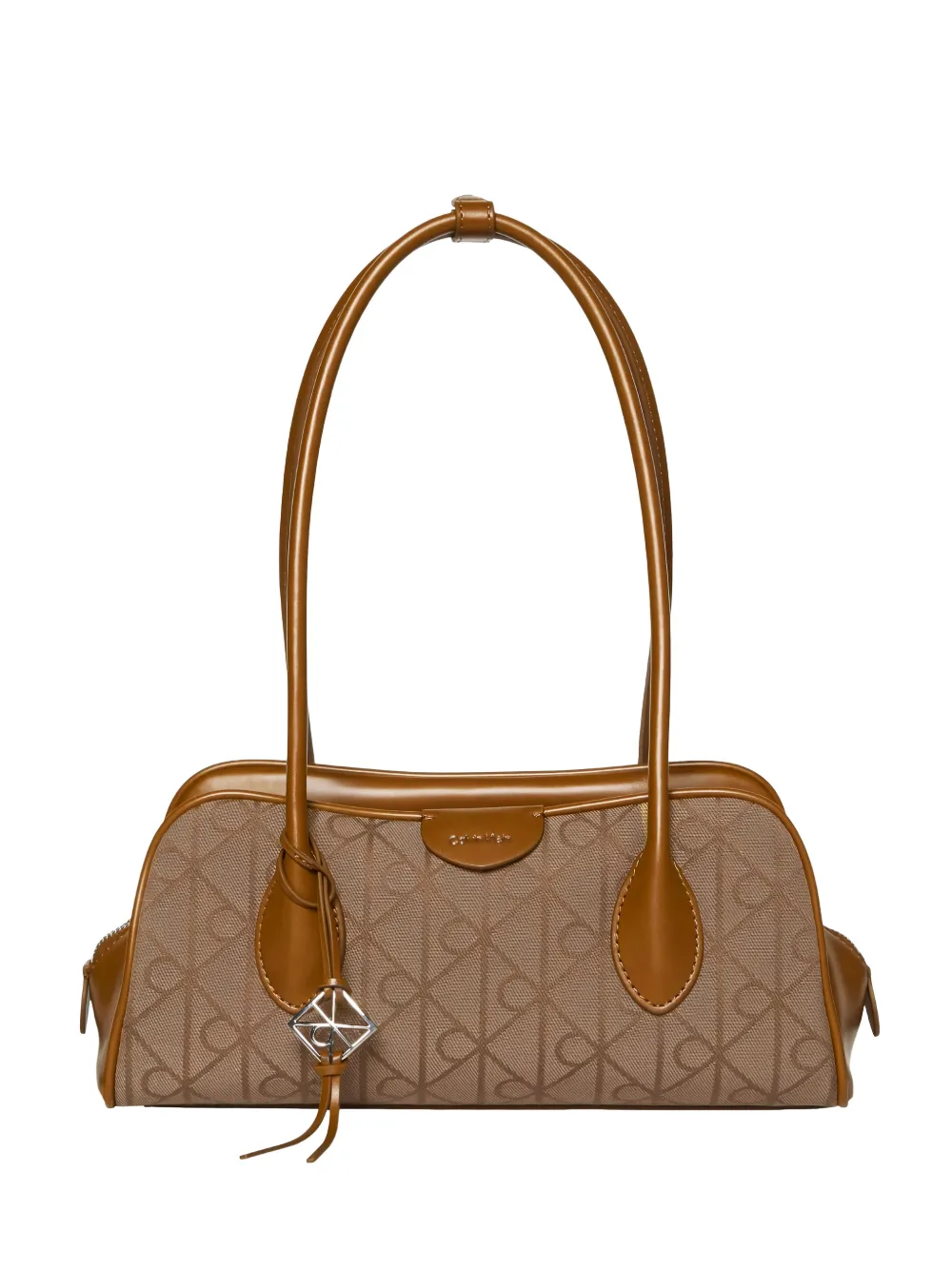 Calvin Klein Emblem monogram-pattern tote bag - Toni neutri