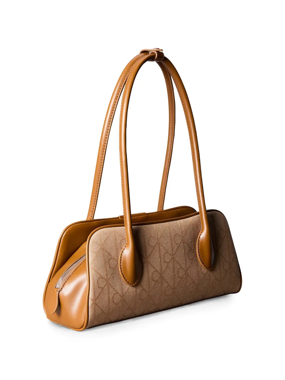 Calvin Klein Emblem Monogram-pattern Tote Bag in Neutrals, view 2