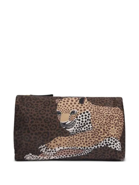 Inoui Editions M Felis leopard-print wash bag