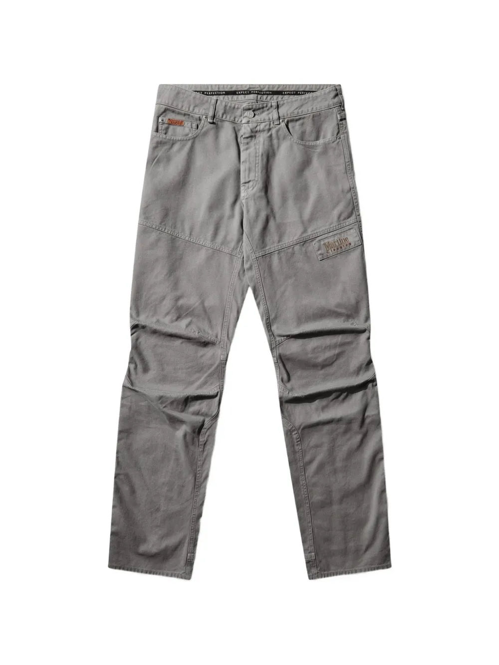 Martine Rose panelled logo-patch trousers - Grigio