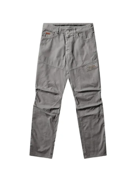 Martine Rose panelled logo-patch trousers