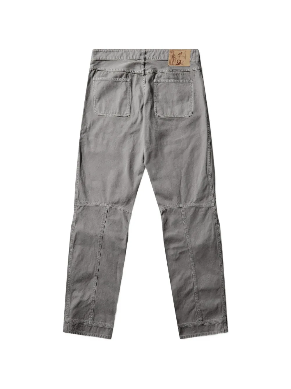 Martine Rose Broek met logopatch en vlakken Grijs