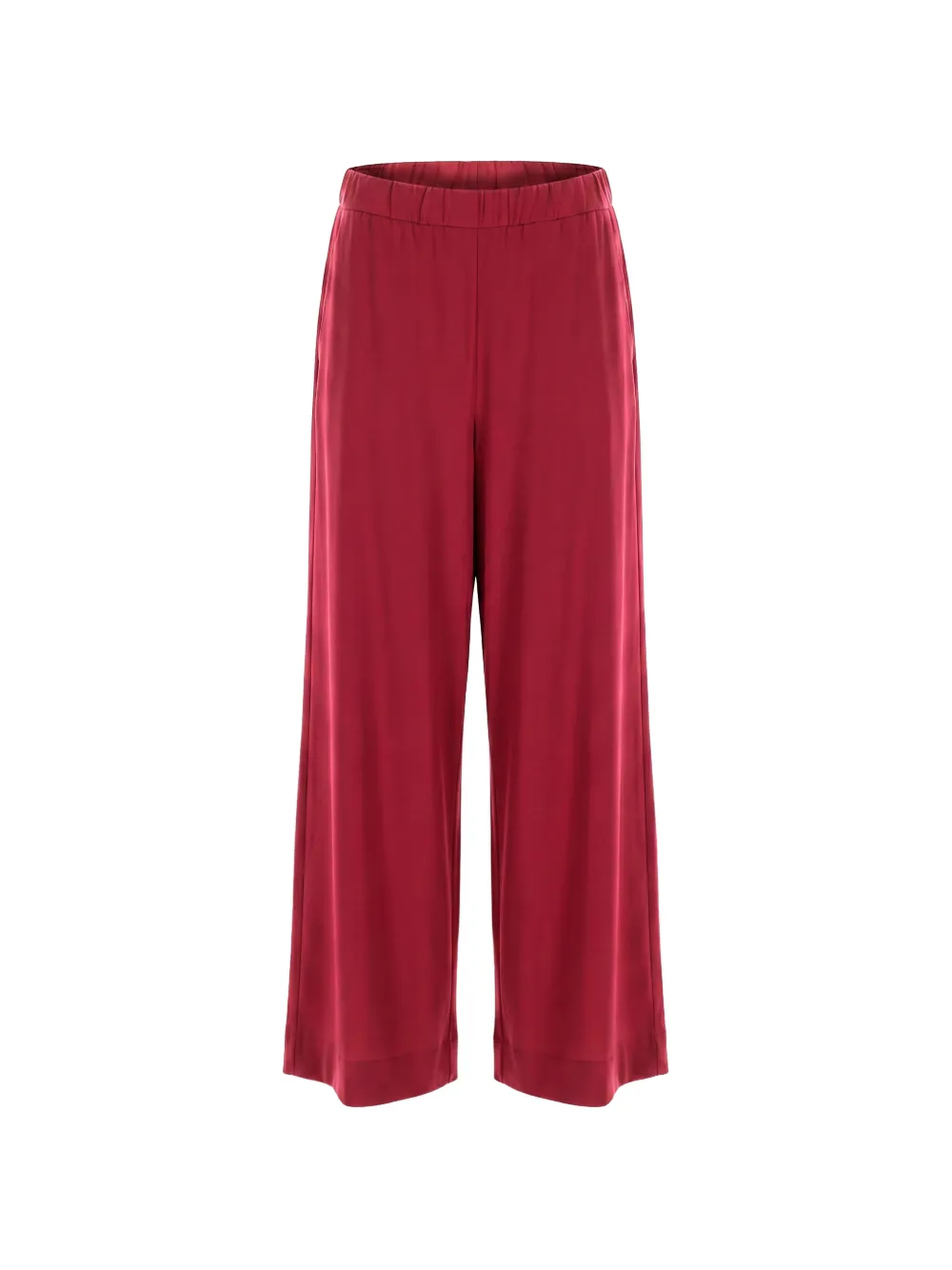 Max Mara elasticated wide-leg trousers - Rosso