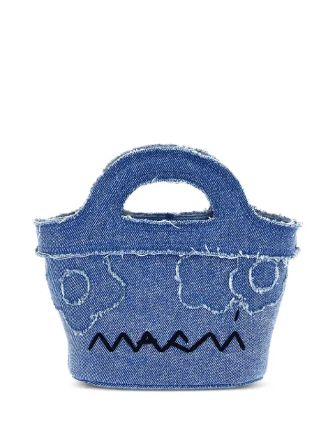 Marni mini denim Tropicalia tote bag