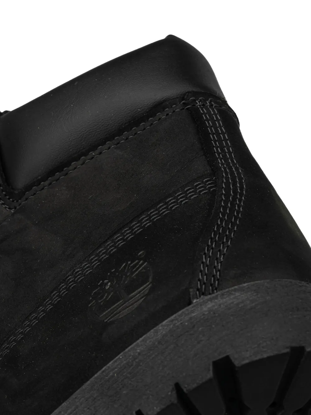 Timberland logo-debossed lace-up boots Zwart