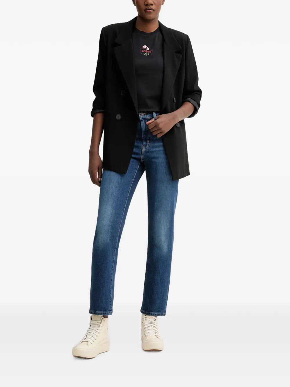 Levi's 724 straight jeans Blauw