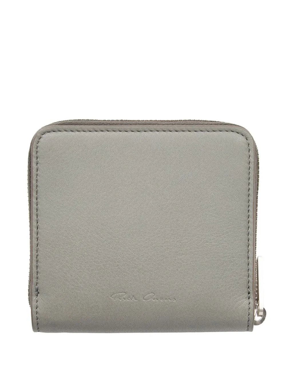 Rick Owens zip-around leather wallet - Grigio