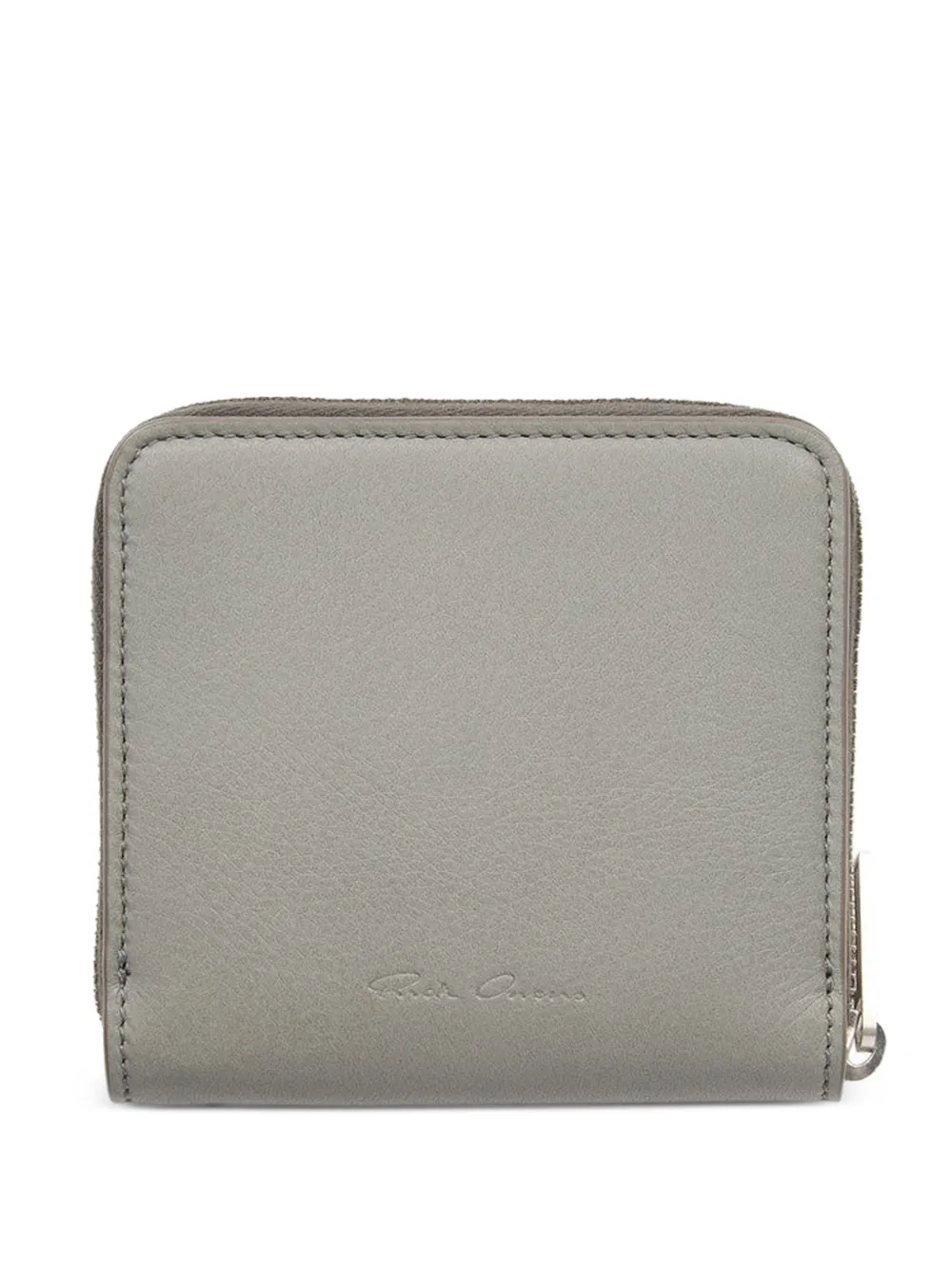 Rick Owens zip-around leather wallet - Grigio