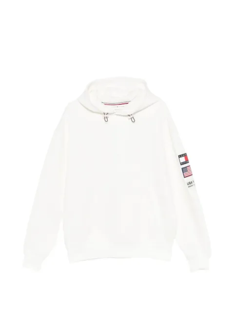 Tommy Hilfiger logo-patch drawstring hoodie