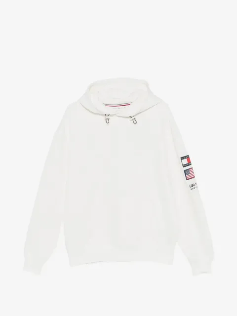 Tommy Hilfiger logo-patch drawstring hoodie