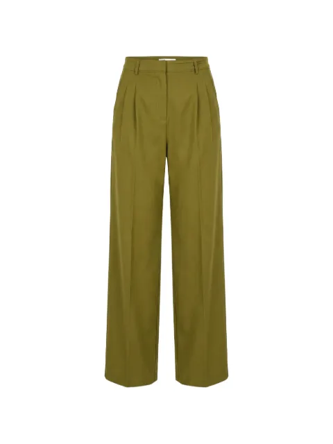 Benetton pleated straight-leg trousers