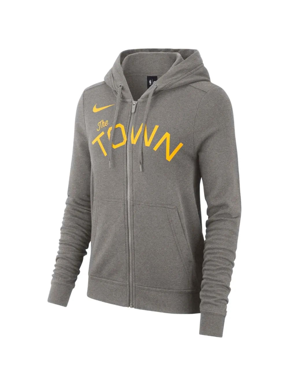 Nike Felpa Golden State Warriors con zip - Grigio